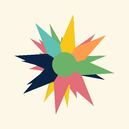 simple rangoli design with circles and dots