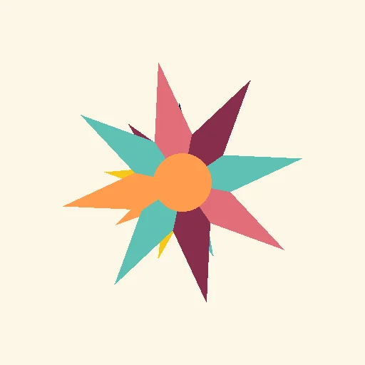 beginner peacock feather inspired rangoli